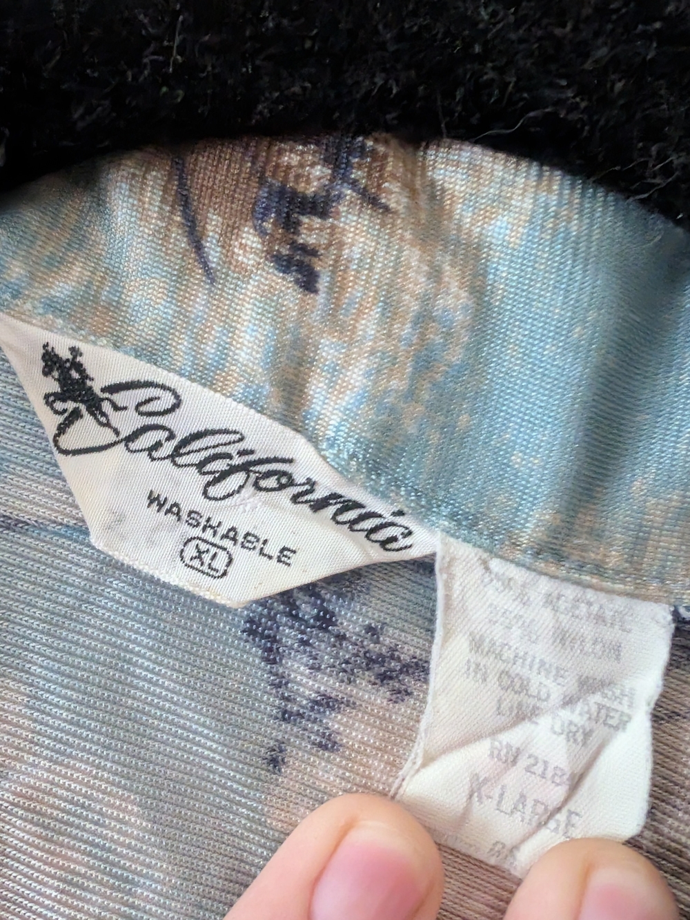 Blue Wintery Scene Button-Up Blouse - Women's Top - Picture 2 of 5